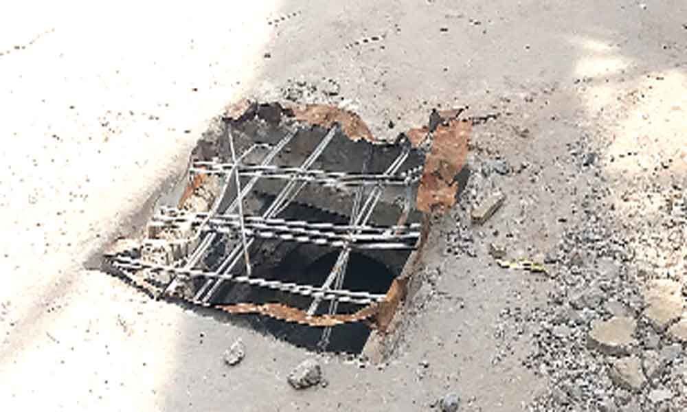 Open manholes cause mishaps in Nacharam