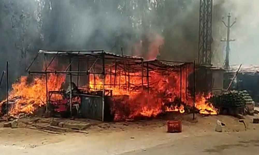 Five shops gutted