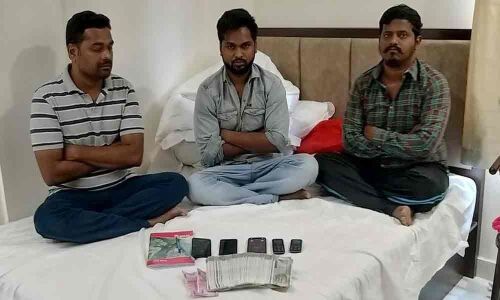 Three held for cricket betting