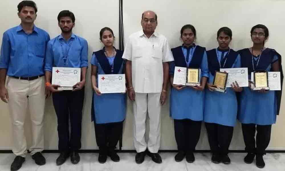 QIS NSS students win prizes in elocution contest