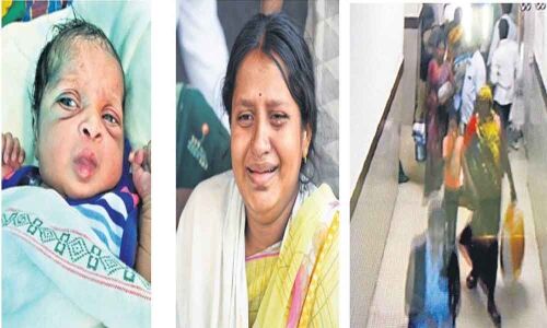 Infant stolen from Sangareddy hospital traced in Kamareddy