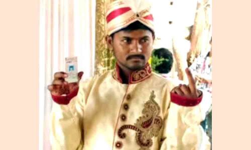 Voting first, wedding later