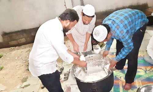 Providing succour to the poor at hospitals