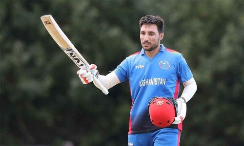 Rahmat century leads Afghanistan to rain-hit win over Scotland