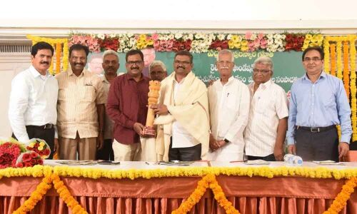 Champion of organic farming felicitated