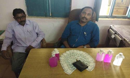 Transco AE, line man in ACBs Net in Vizianagaram