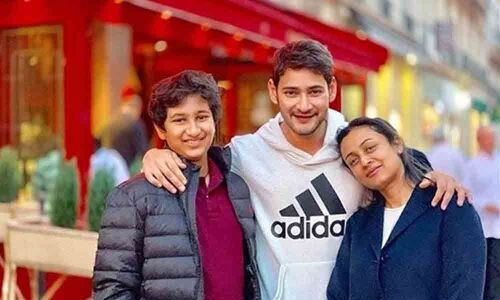 Mahesh on a family vacation