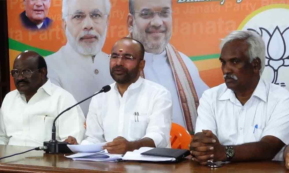 Amberpet Issue : BJP lashes out at HM, police, GHMC