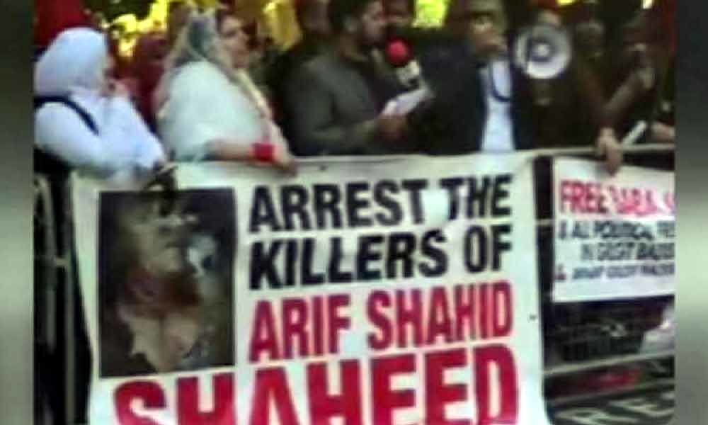 Protestors in London, Pakistan seek justice for Kashmiri political activist