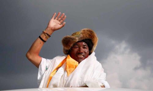 Sherpa climbs Mount Everest for record 23rd time