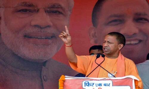 TMC broke Vidyasagars bust, Mamata trying to divert attention: Adityanath