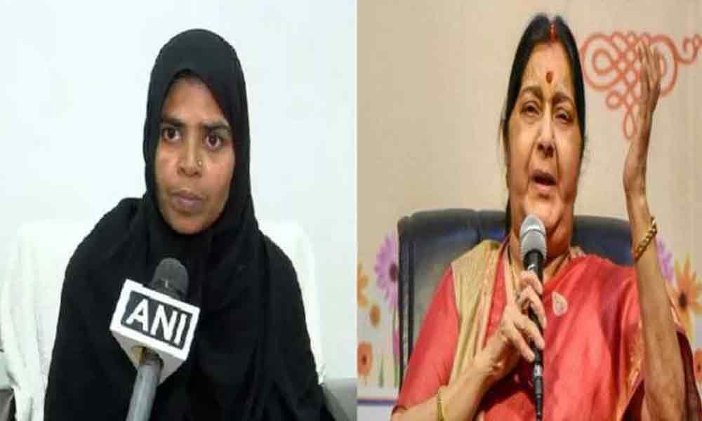 Thank you Sushma Swaraj: Hyderabad woman trafficked to Oman, rescued after 5 months