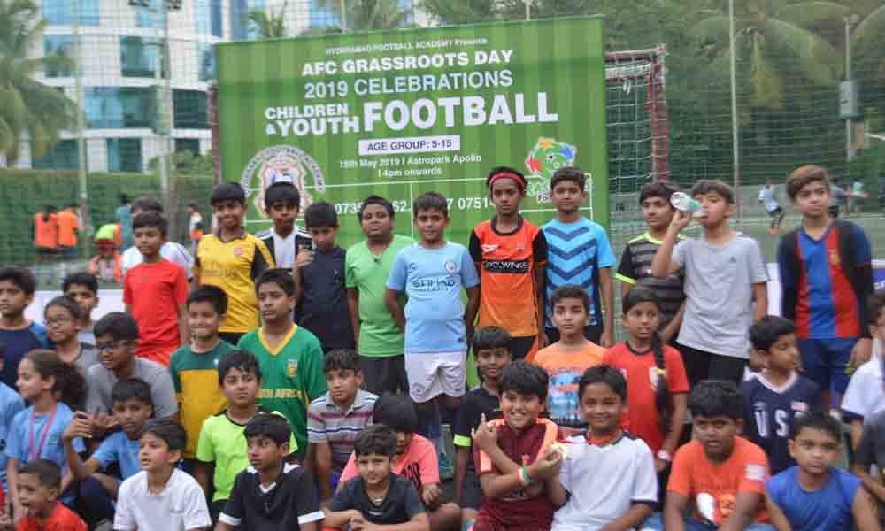 Hyderabads aspiring footballers prove their mettle