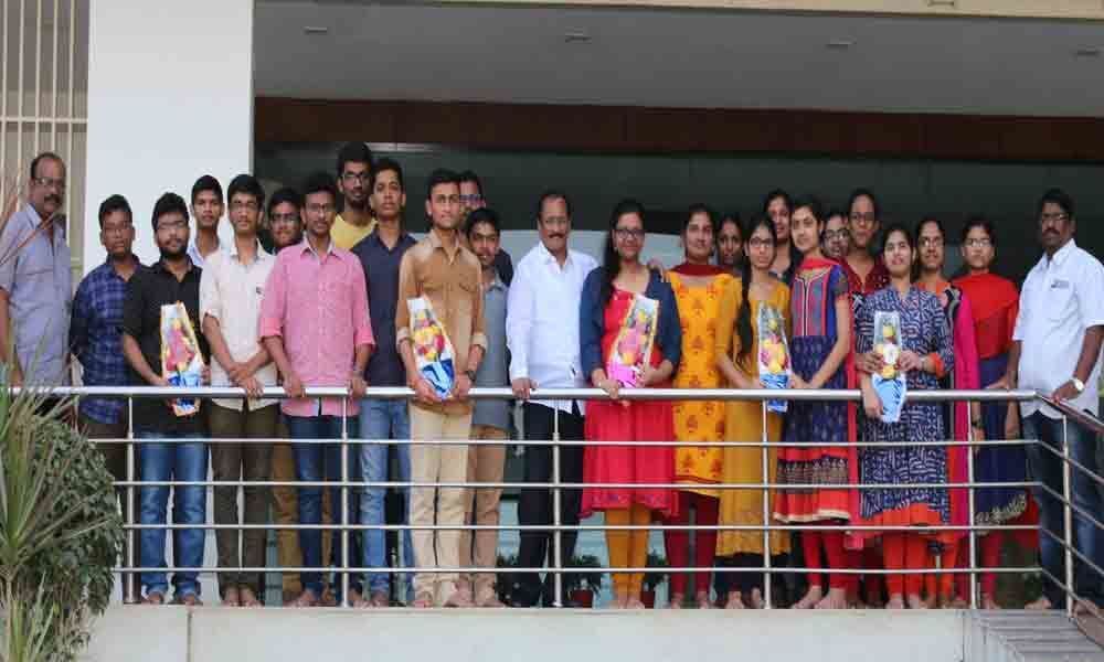 Khammam : New Vision students bag top ranks in JEE-Mains