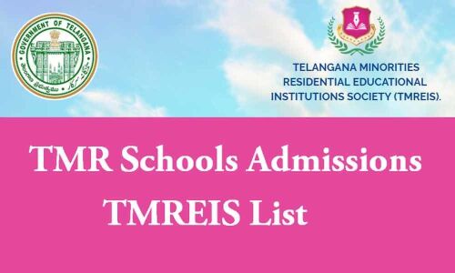 Admissions in TMREIS institutions end on May 20