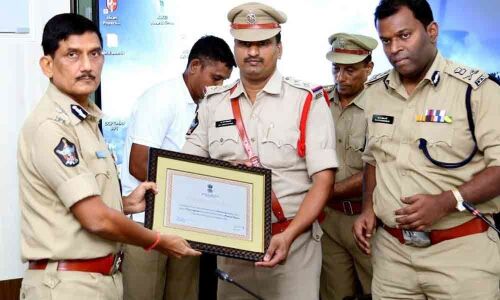 Sithanagaram police station in Vizianagaram made it to the list of 10 top performing police stations in India