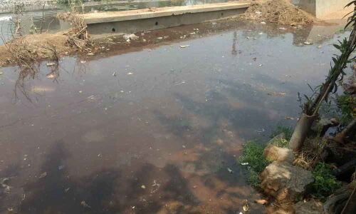 Drainage water logging irks commuters