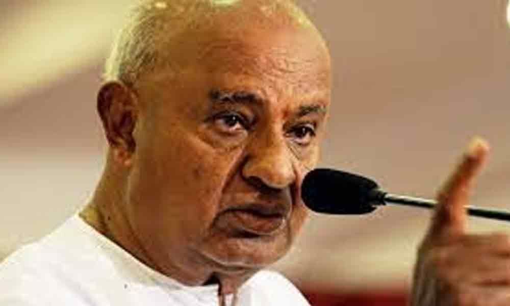 We are with Congress: Deve Gowda reiterates support to alliance party in Karnataka