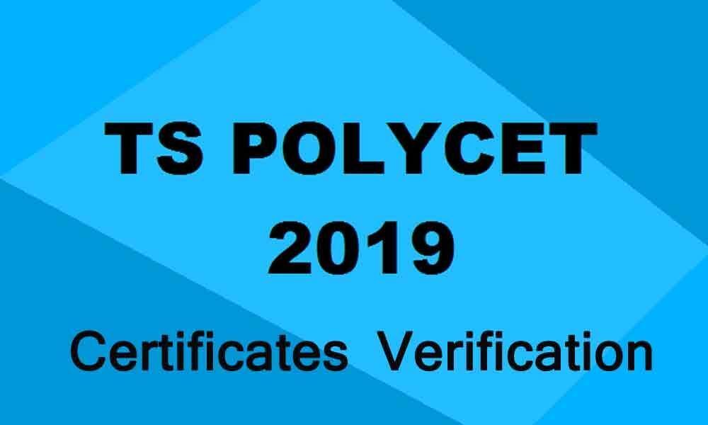 TS Polycet 2019 certificate verification begins today