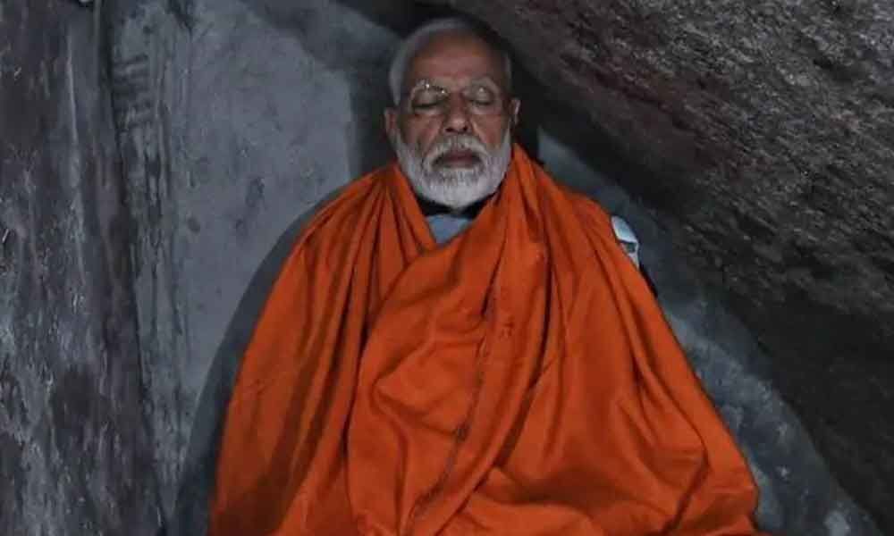 Modi spends night in Kedarnath cave, thanks to Election Commission