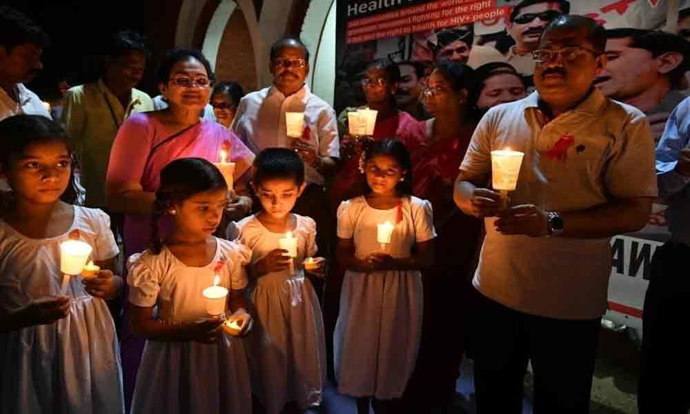 Candle rally organised