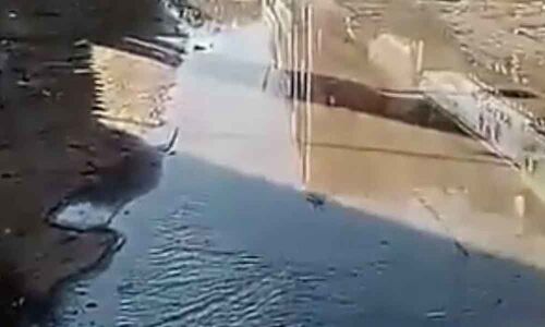 Sewage overflows; people raise a stink