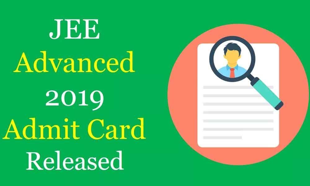 Admit cards of JEE Advanced 2019 released on its official website