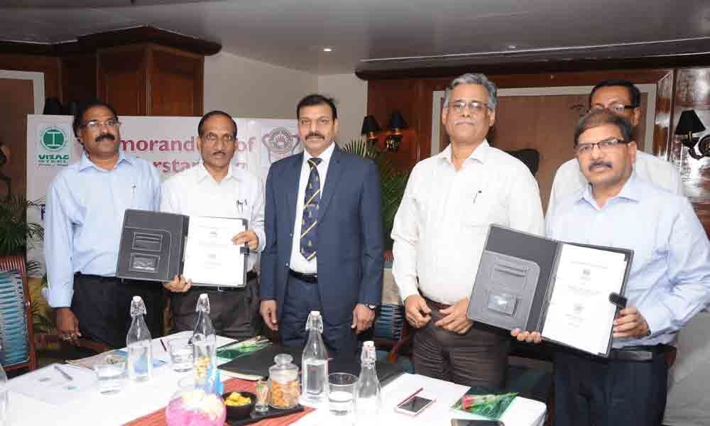 RINL-Visakhapatnam Steel Plant signs Memorandum of Understanding with Andhra University