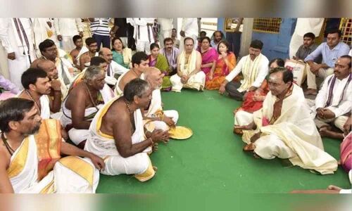 KCR to perform Yagam marking completion of Kaleshwaram project
