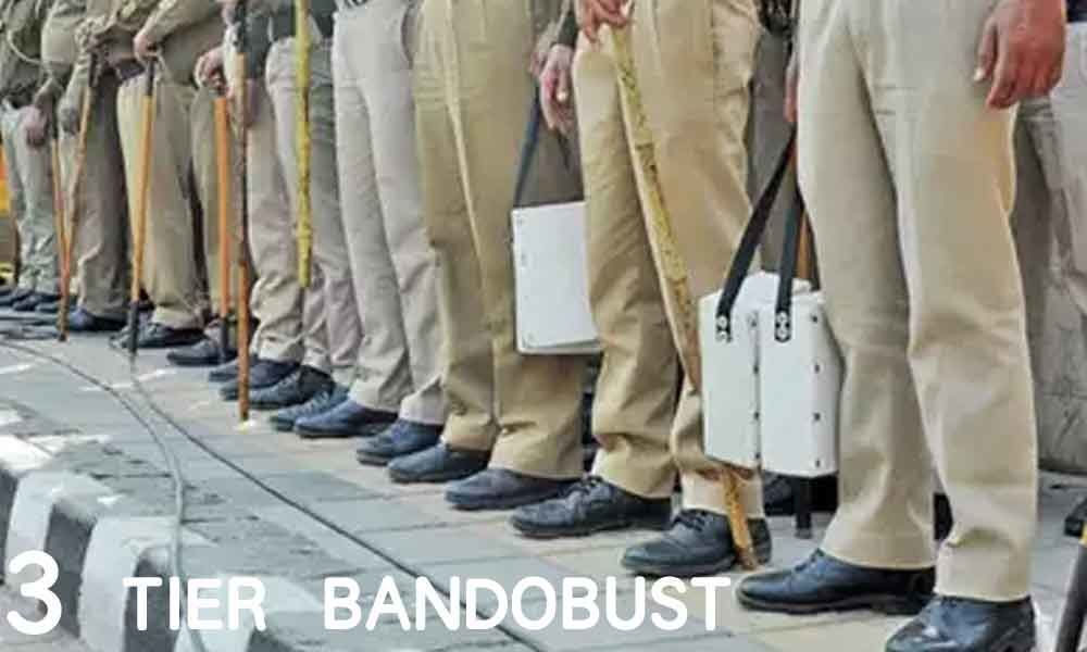 3-tier bandobust in place at counting centres