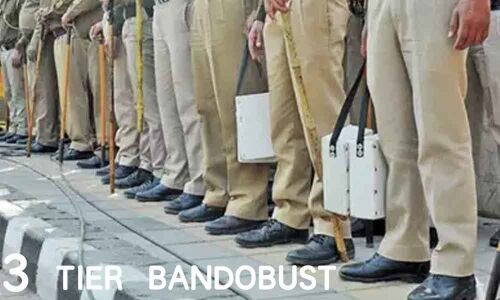 3-tier bandobust in place at counting centres