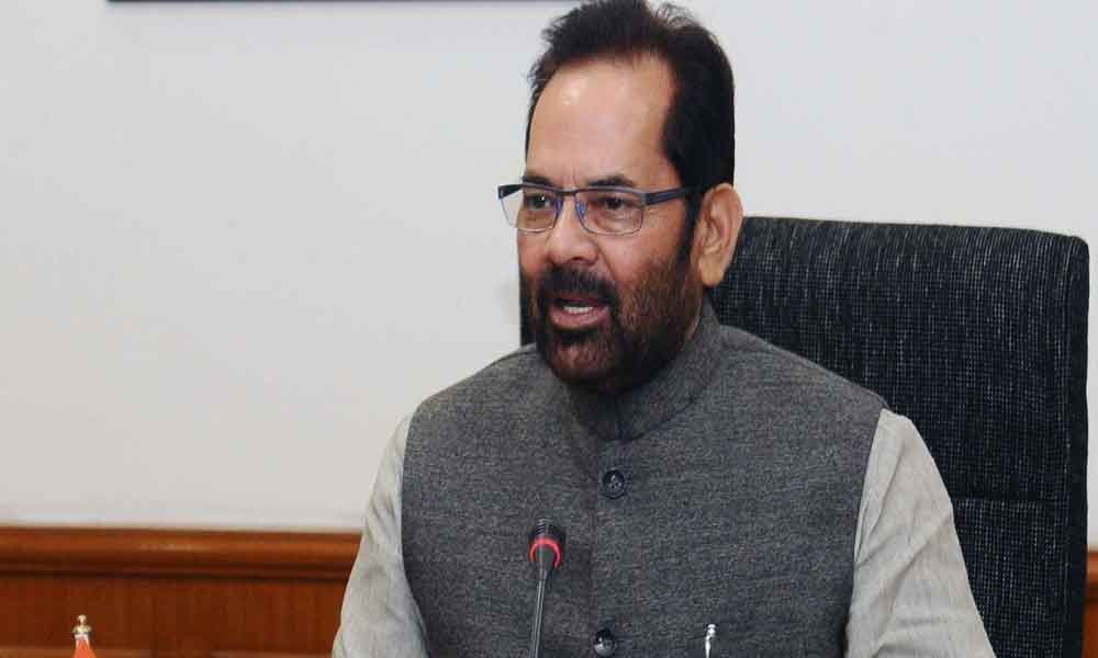 Unable to digest defeat of dynasty, Opposition wants to discredit democracy: Mukhtar Abbas Naqvi