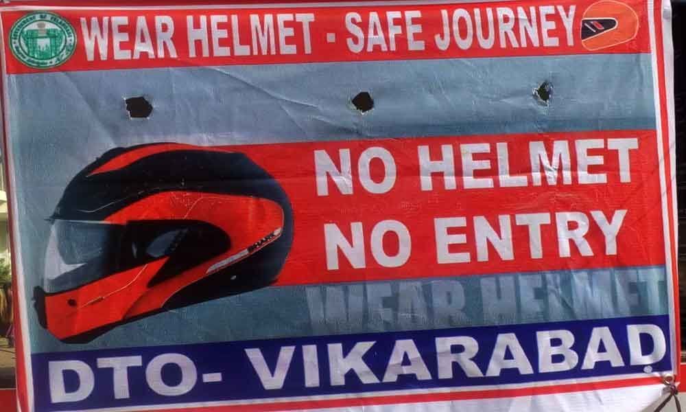 Collectors diktat on No Helmet-No Entry