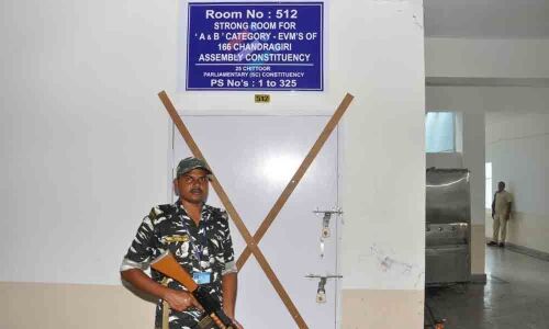 Tight security at counting centres