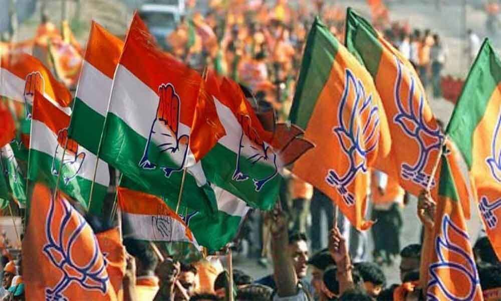 BJP sweeping Lok Sabha elections, Congress mauled