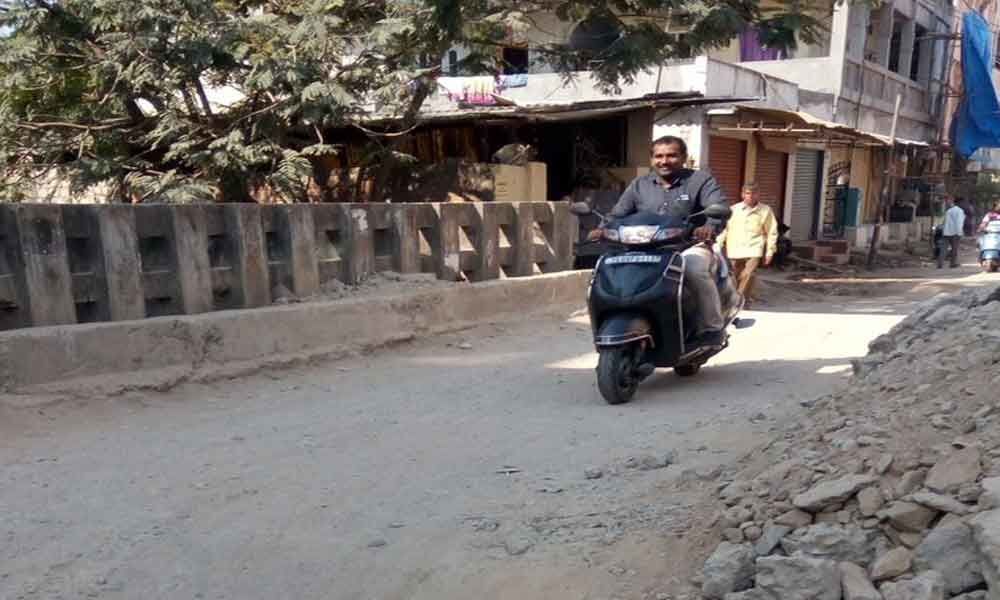 Papaiah Yadav Nagar road in bad condition