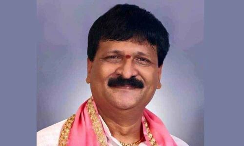TRS Malkajgiri MLA injured in lift mishap