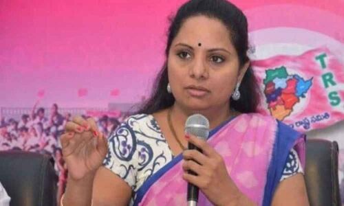 Kalvakuntla Kavitha trailing in Nizamabad