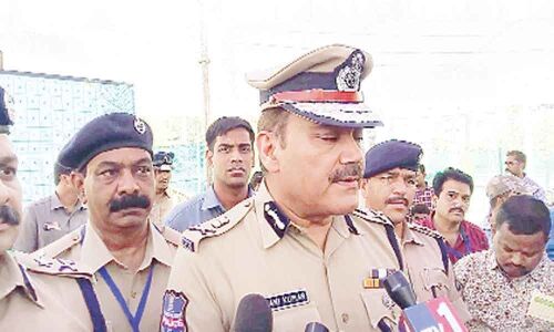 Anjani Kumar inspects counting centre