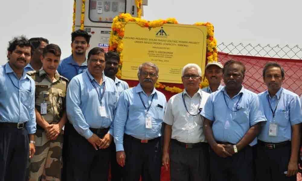 Solar power plantcommissioned at Tirupati airport