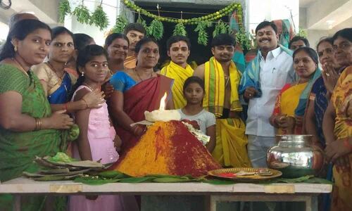 Goddess Maisammas idol installed