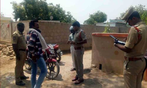 59 bikes seized during cordon & search operation in Mattampally