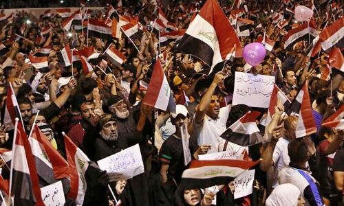 Protests in Iraqi urge Baghdad to stay out of US-Iran conflict Protests in Iraqi urge Baghdad to stay out of US-Iran conflict