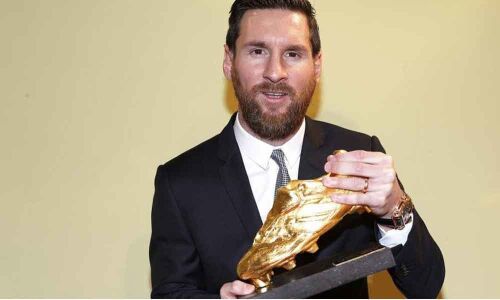 Lionel Messi wins his sixth European Golden Shoe award