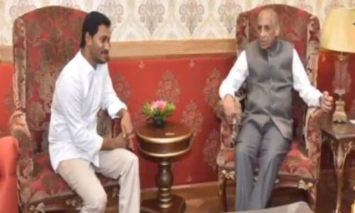 YS Jagan meets Governor, seeks consent to form government
