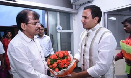 CEO Dwivedi reaches Tirupati