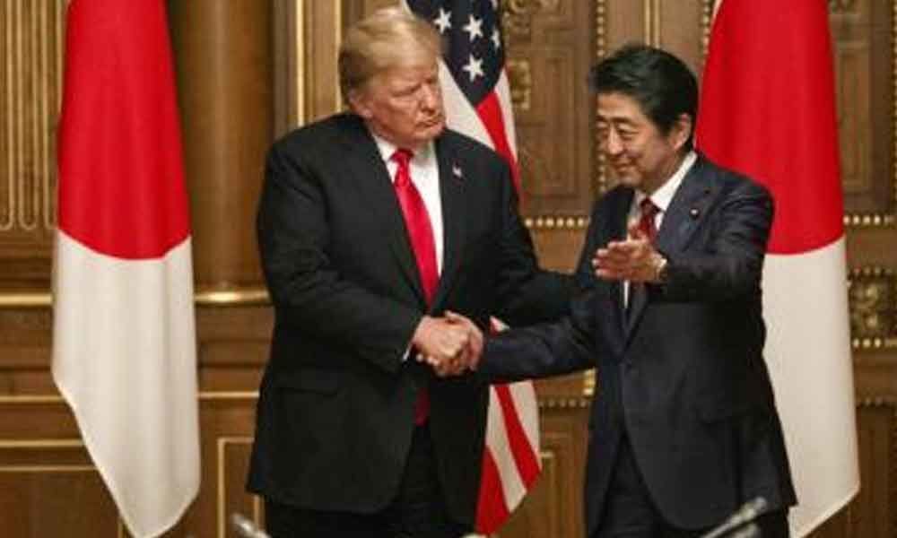 Trump addresses Japan over trade gap, expects good things from North Korea