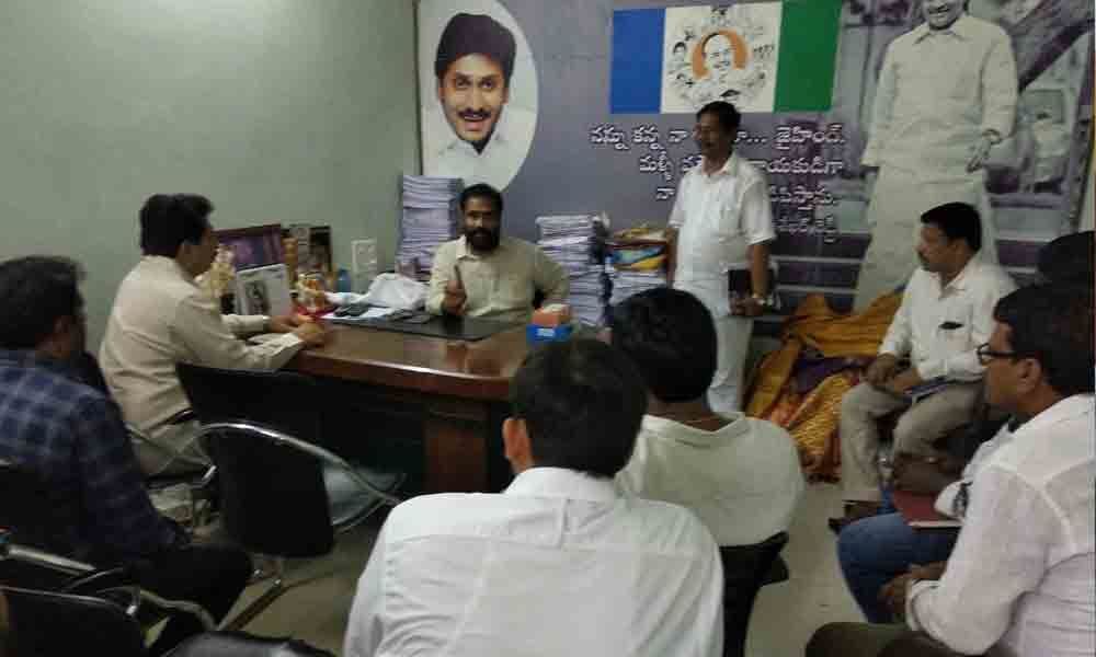 MLA-elect conducts review meeting with officials in Nellore