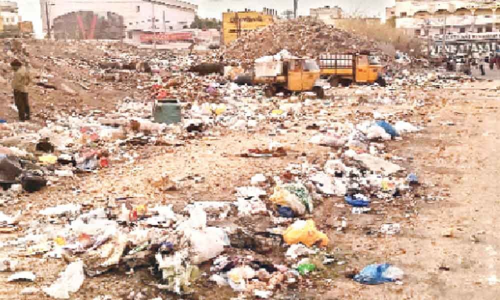 Dump yard turns a stinking sight