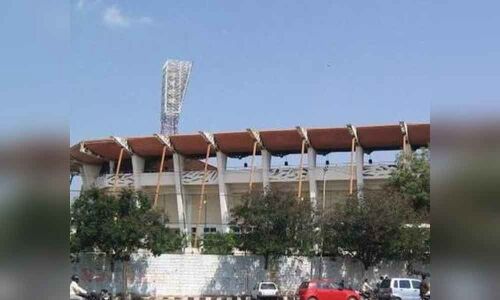 Protest on  LB Stadium Bachao